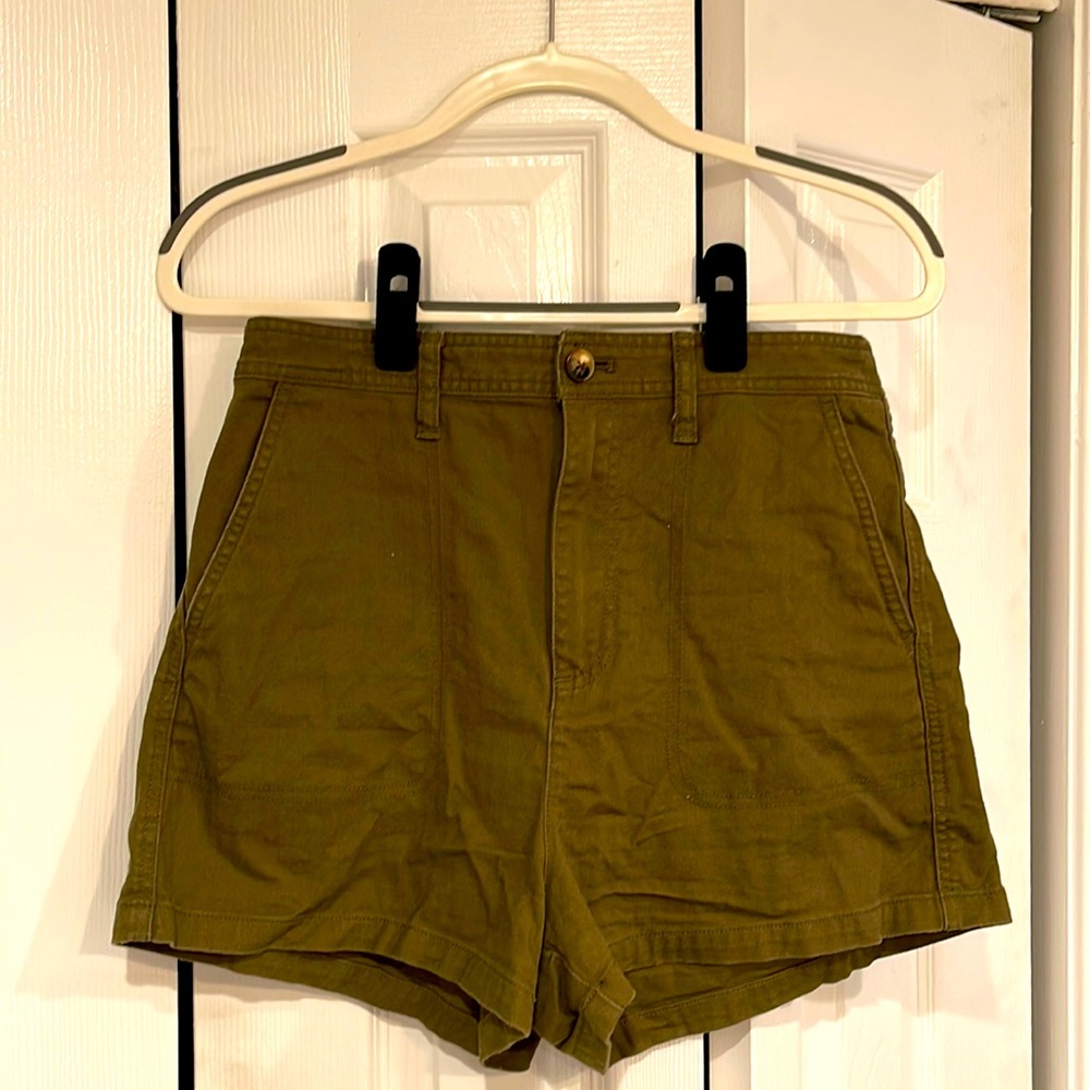Madewell Green Khaki Shorts